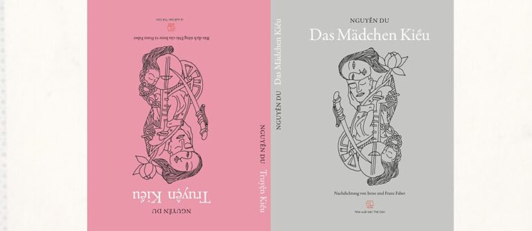 Cover of Das Mädchen Kiều / Truyện Kiều, bilingual 2015 edition with artwork by Claudia Borchers.